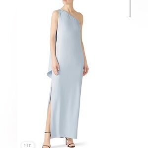 Lauren Ralph Lauren Deannie Maxi, Long Gown Light Blue Womens Size 4